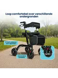 Rollator - Lichtgewicht & opvouwbaar - 6,9 kg