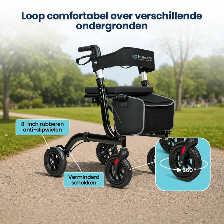 Rollator - Lichtgewicht & opvouwbaar - 6,9 kg