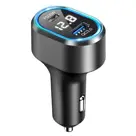 48W Autolader USB-C LED Spanningsmeter 12V