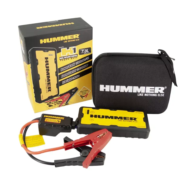 Hummer H1 Mini Jumpstarter/Lader 15.000mAH + LED Lamp