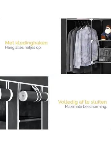 Opvouwbare Kledingkast 175x150x45cm