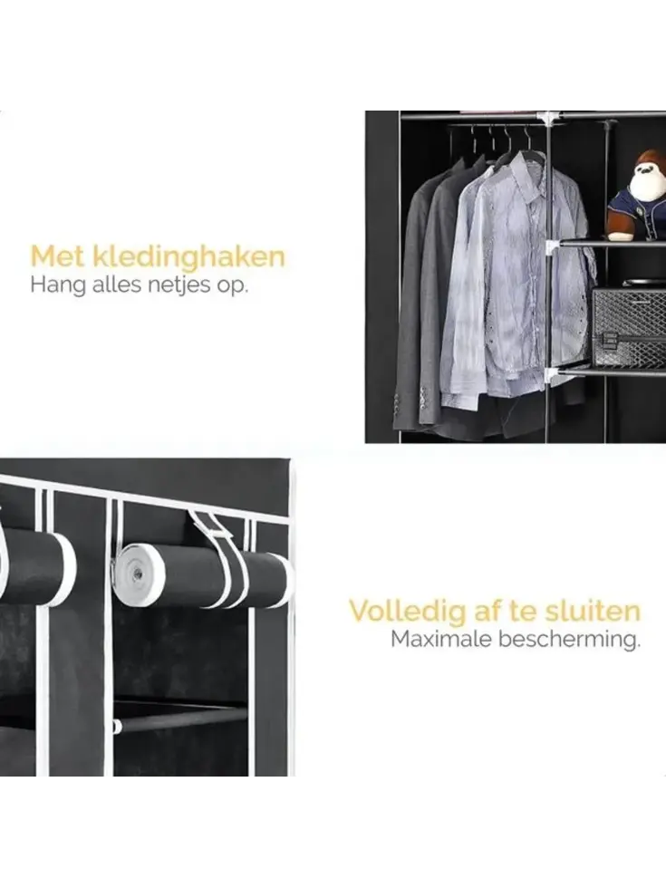 Opvouwbare Kledingkast 175x150x45cm
