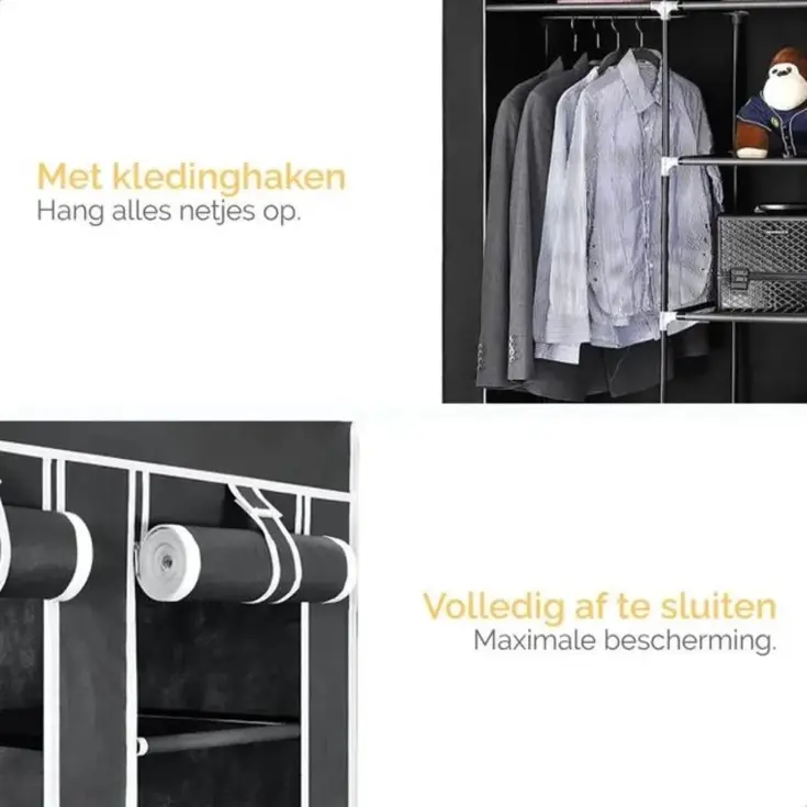 Opvouwbare Kledingkast 175x150x45cm