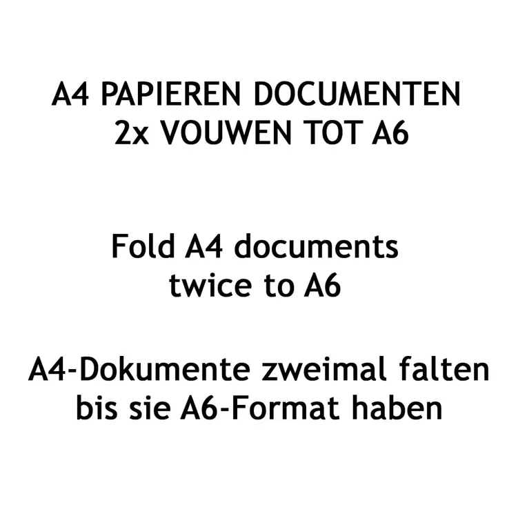 Luxe XL Autopapieren Mapje - Kentekenbewijs Hoesje