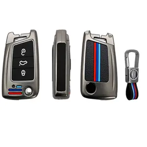 Metalen Sleutelhoesje voor Volkswagen grijs B3