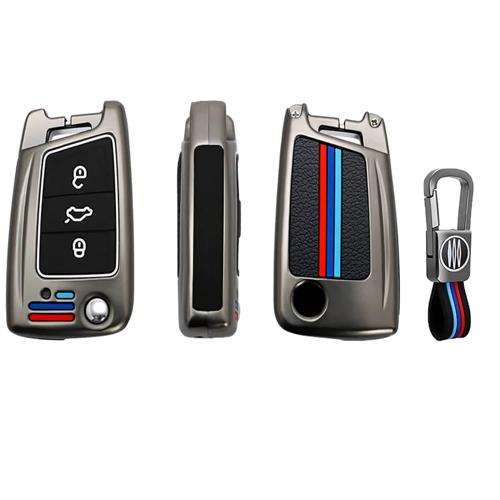 Metalen Sleutelhoesje voor Seat grijs B3