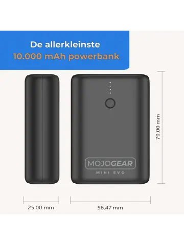 MOJOGEAR MINI EVO 10.000 mAh Powerbank