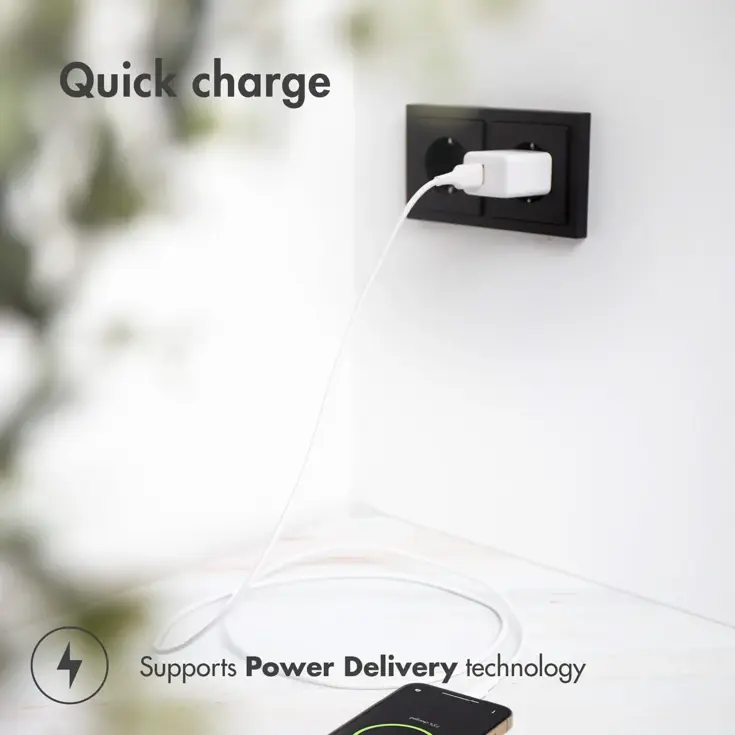 Oplader USB-C & USB - 20W