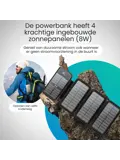 Solar Powerbank - 30.000mAh - 4 Panelen