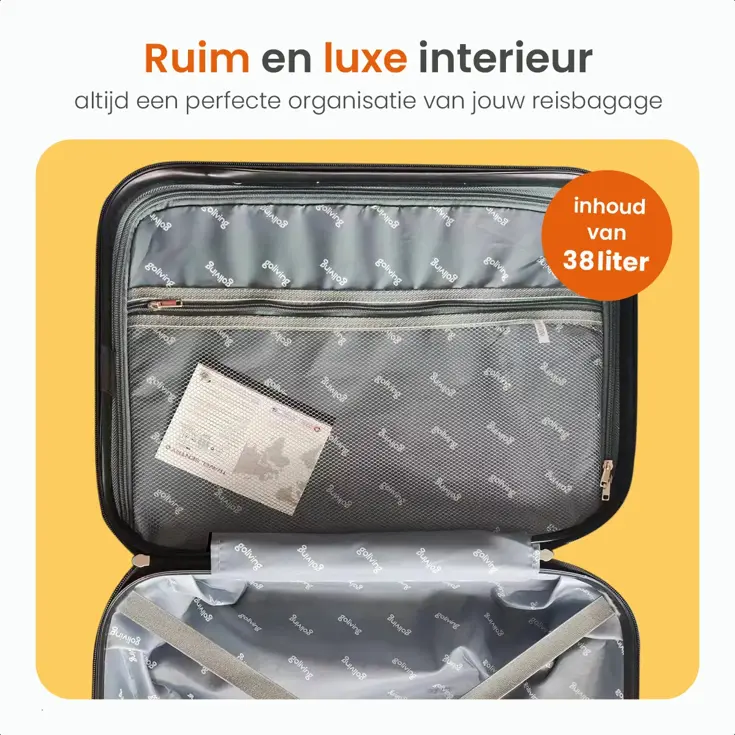 Handbagage Koffer - 53x35x23cm - 38 Liter