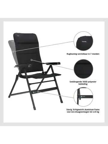 Festo standenstoel L grafiet zwart