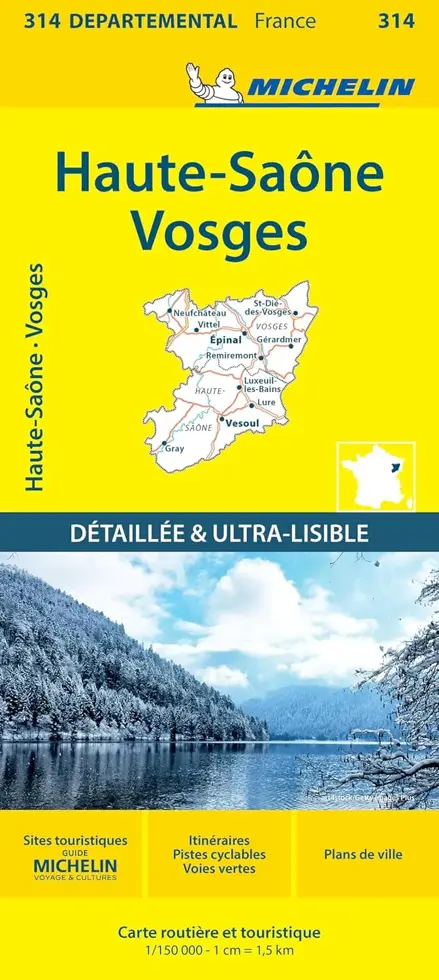 Wegenkaart Local 314 Haute-Saone - Vosges