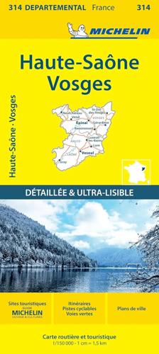 Wegenkaart Local 314 Haute-Saone - Vosges