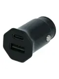 Autolader voor 2 apparaten USB-A + USB-C 2.5A