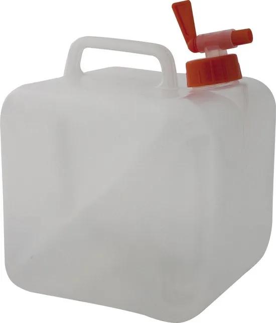 Relaxdays opvouwbare jerrycans, 4 stuks, 10 l, kraan, schroefdop