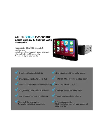 Autoradio AVT-800RTB
