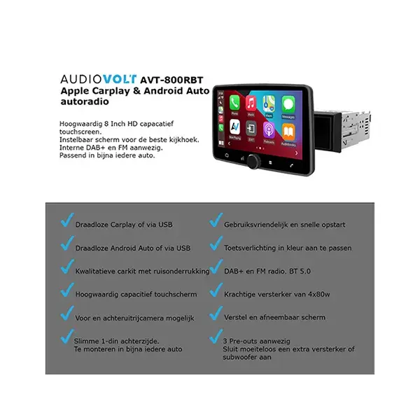 Autoradio AVT-800RTB