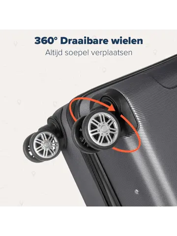 Handbagage Koffer – 38L – Donkergrijs