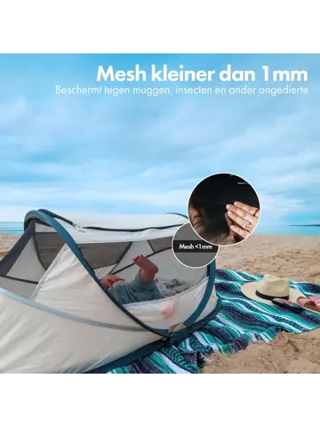 BabyBox Campingbedje - baby tentje - 50% UV