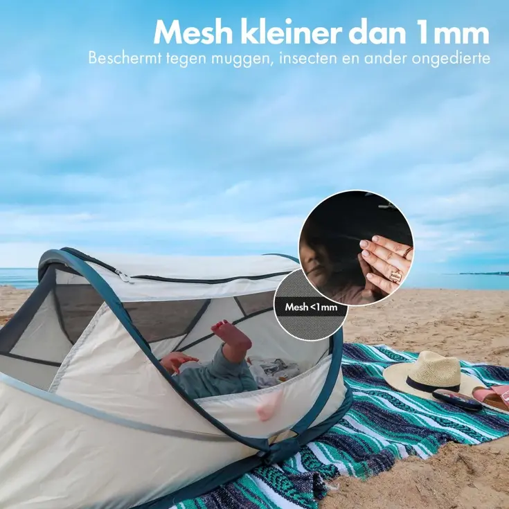 BabyBox Campingbedje - baby tentje - 50% UV