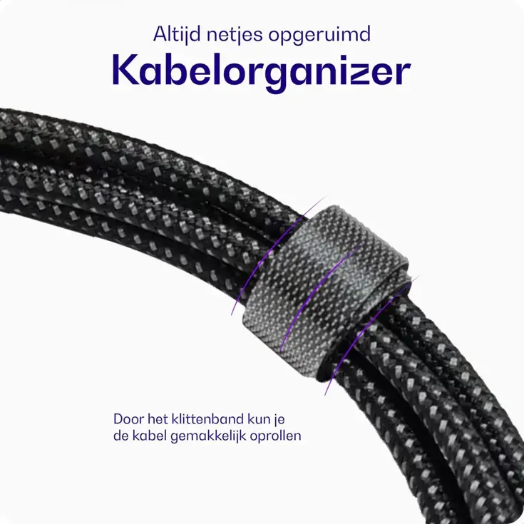 Flex USB-C naar 3.5mm Jack Aux Audiokabel 3M