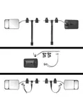 Caravanspiegel met Dodehoekspiegel