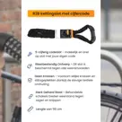 R2B Fietsslot met cijferslot - 110 cm