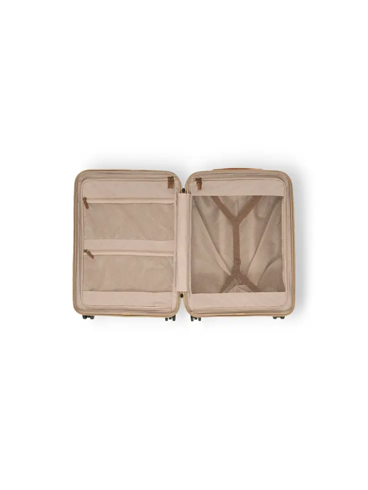 Zuna - Middelmaat koffer - Leren handvatten - 65cm