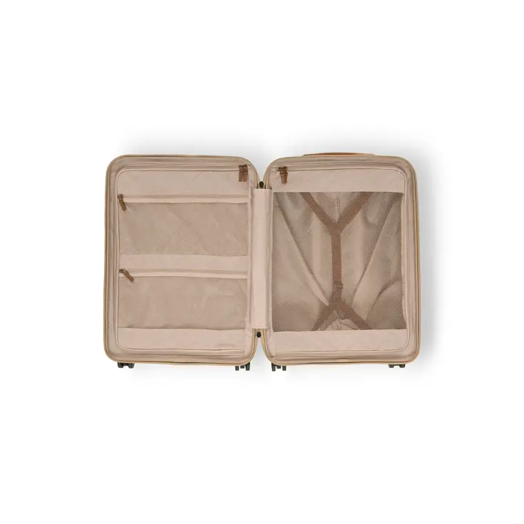 Zuna - Middelmaat koffer - Leren handvatten - 65cm
