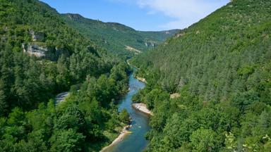 Panoramablick in die Tarnschlucht, Gorges du Tarn, Cevennen