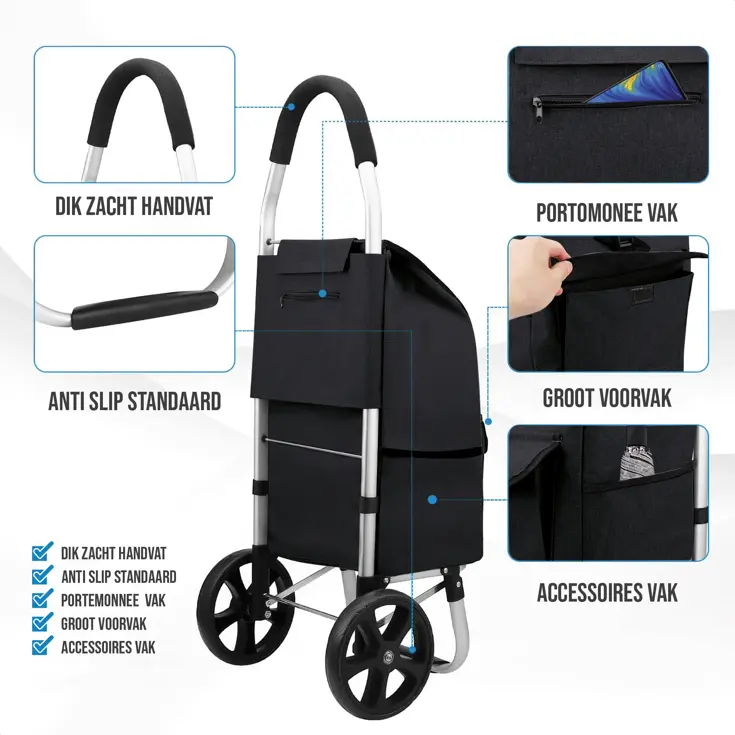 Boodschappentrolley - Opvouwbaar