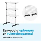 Droogtoren Inklapbaar – 36m – met wieltjes