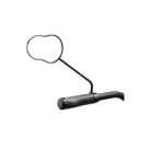Ergotec spiegel M-99L aluminium zwart zand