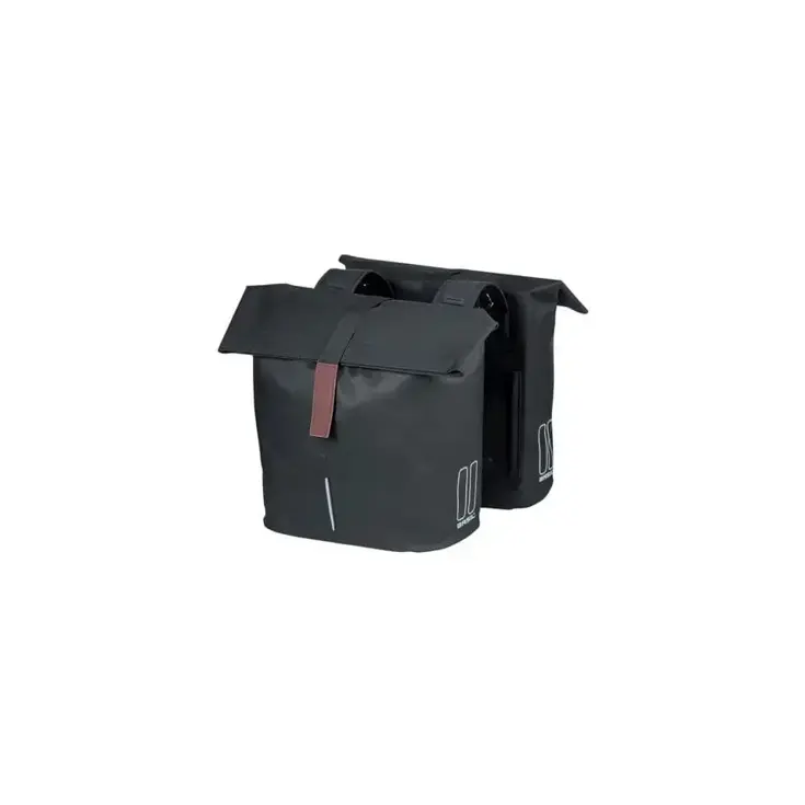 Basil fietstas dubbel City zwart 28-32L