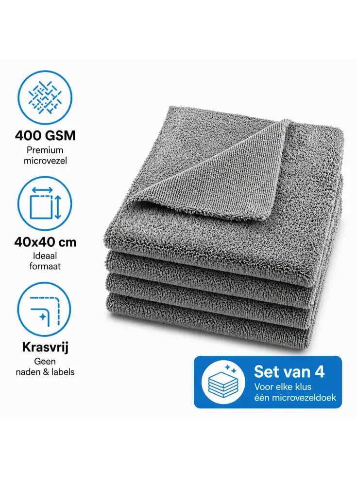 Multi Towels - 4 Stuks - 40 x 40 cm