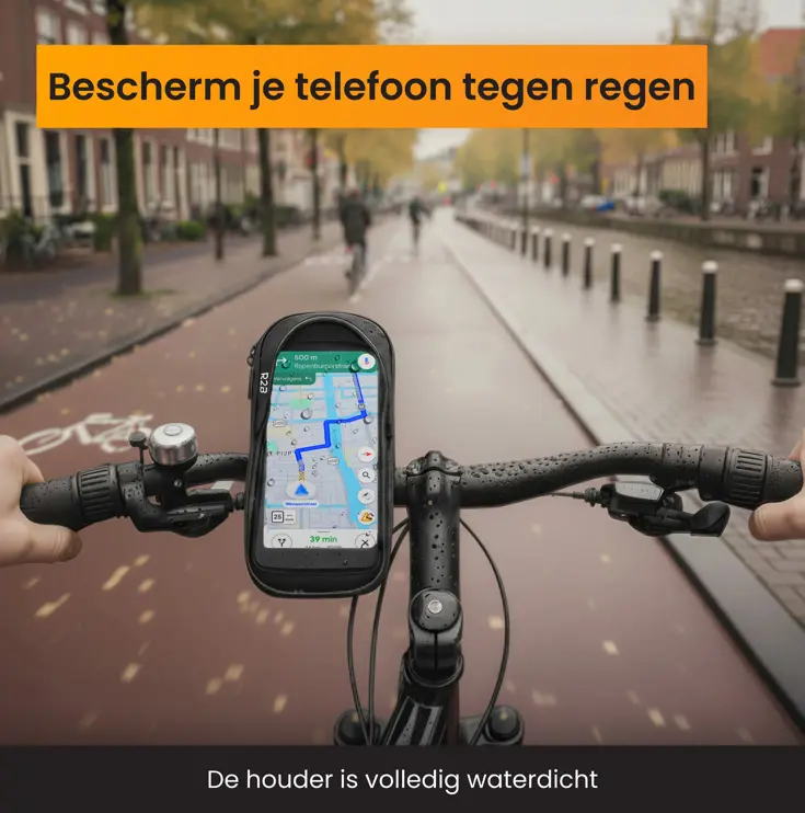 Telefoonhouder Fiets +Powerbank 10000 mAh