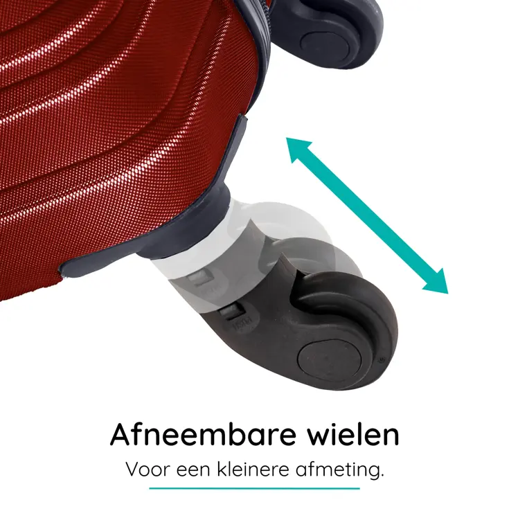 Reiskoffer M ABS 74L met TSA-slot en 360° wielen