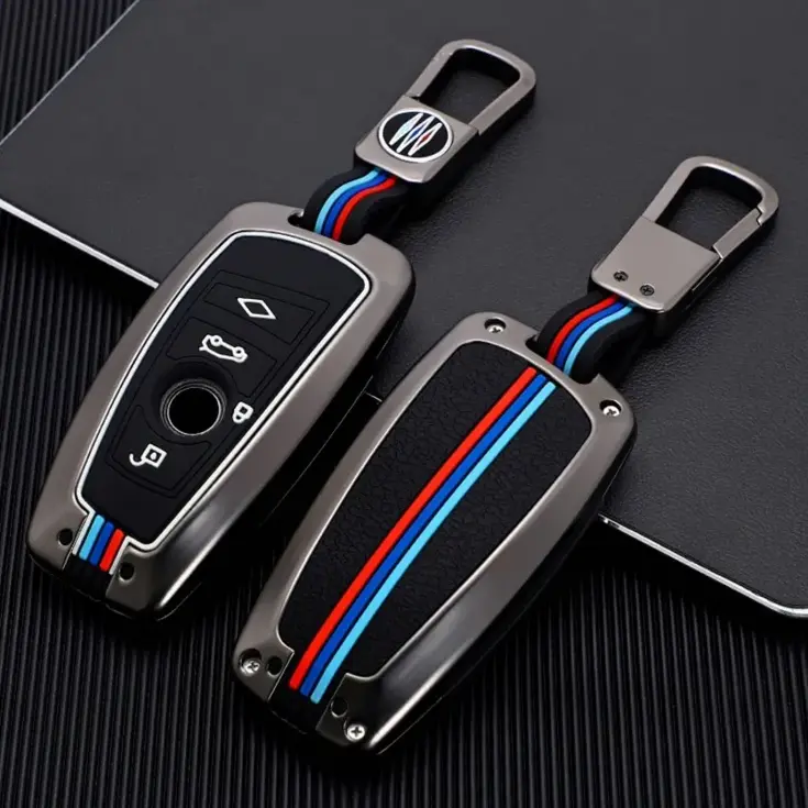 Metalen Sleutelhoesje voor Bmw grijs A4