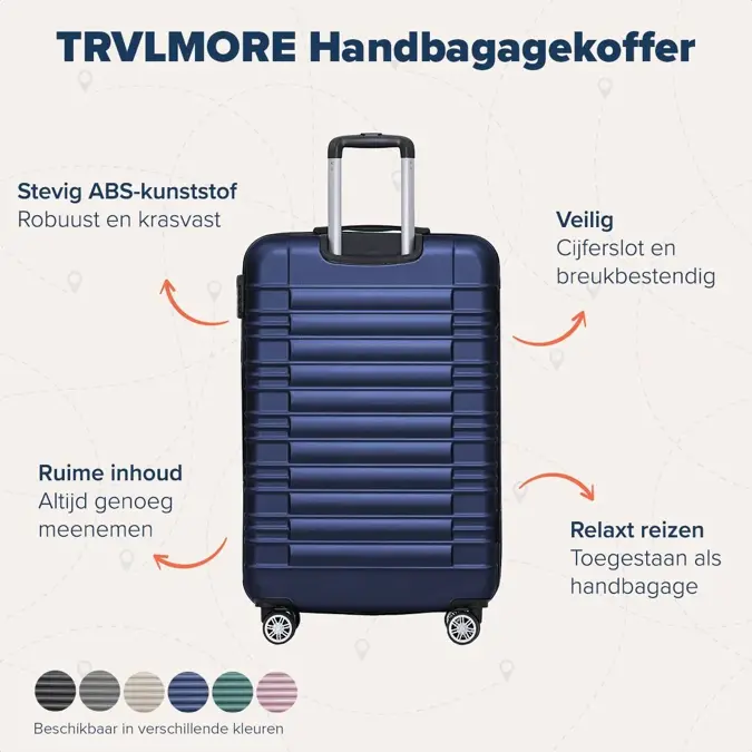TRVLMORE Handbagage Koffer - 38L