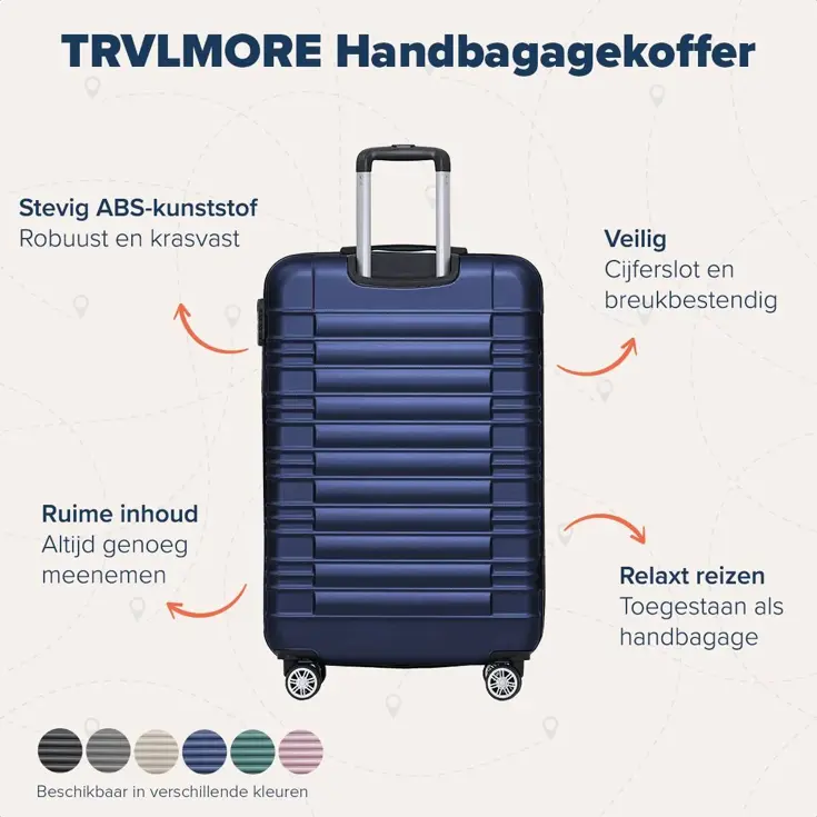 TRVLMORE Handbagage Koffer - 38L