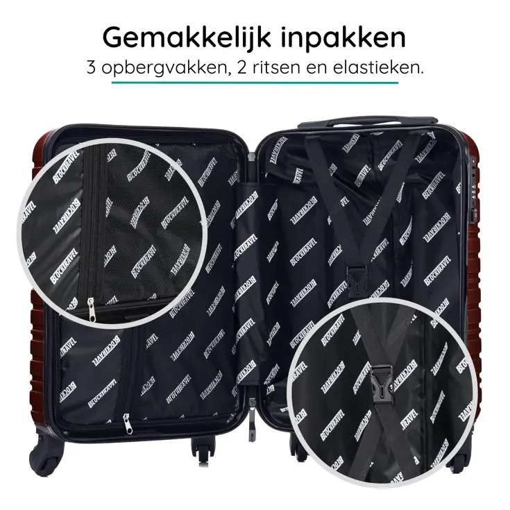 Reiskoffer S ABS 39L met TSA-slot en 360° wielen