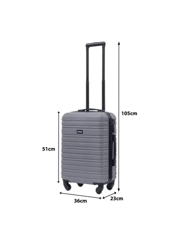 Kofferset S ABS 39L met TSA-slot en 360° wielen