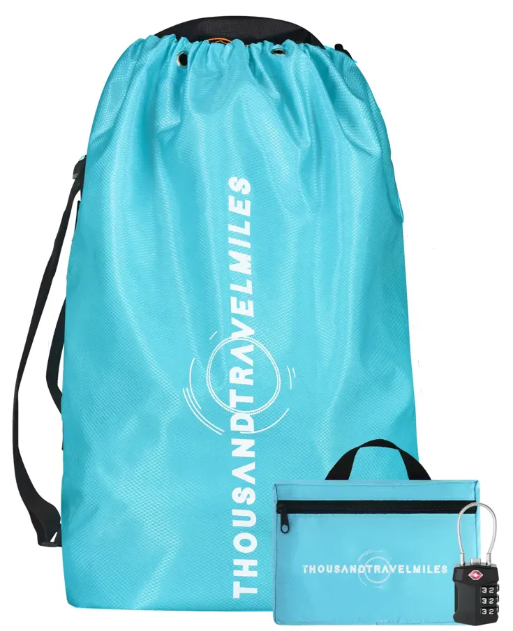 Flightbag vliegtuighoes TSA slot 60–90L – Li Blauw