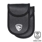 2 x RFID Autosleutel Hoesje Anti-Skim Carbon Style