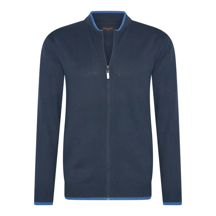 Heren Full Zip Cardigan Cappuccino Italia