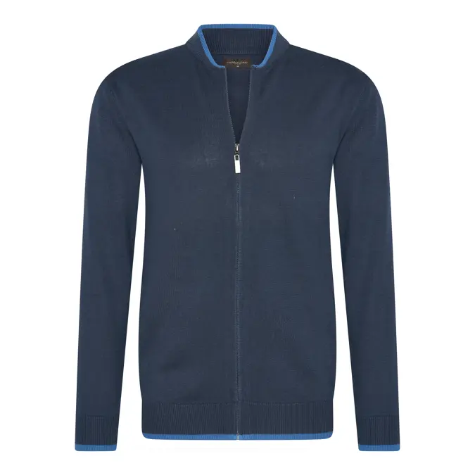 Heren Full Zip Cardigan Cappuccino Italia