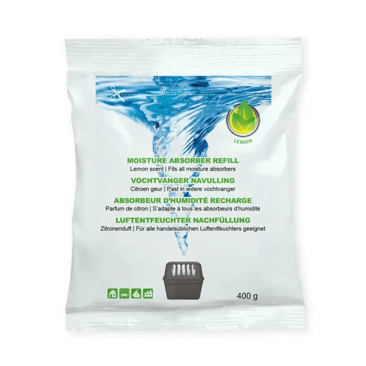 Vochtvanger navulling - 24x - 400 gram - citroen