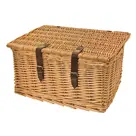 BRN natuurlijke rieten mand met deksel, Maxi
