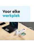 Stekkerdoos 6‑voudig met schakelaar – 1,4 m