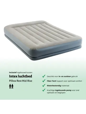 Luchtbed - Intex - 2P - 152x203 +Pomp